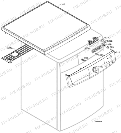 Взрыв-схема стиральной машины Silentic 00963928_21035 - Схема узла Command panel 037